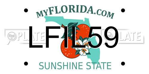 LFIL59 Florida License Plate