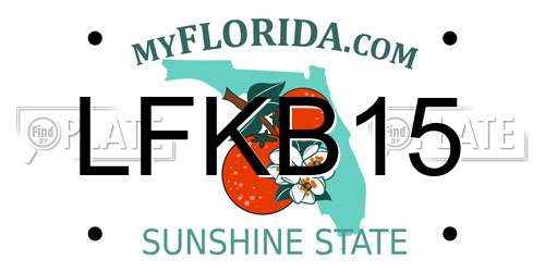 LFKB15 Florida License Plate