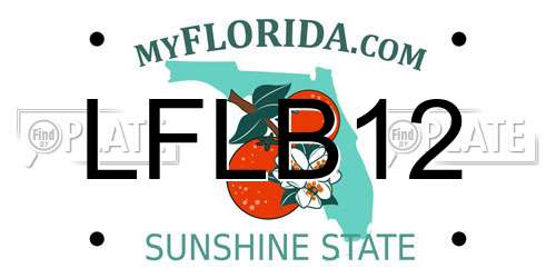 LFLB12 Florida License Plate
