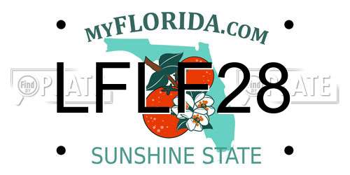 LFLF28 Florida License Plate