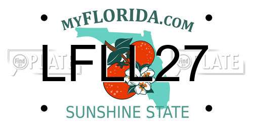 LFLL27 Florida License Plate