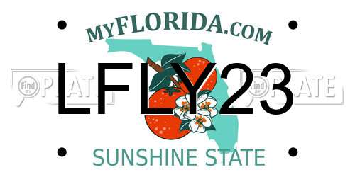LFLY23 Florida License Plate