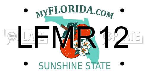 LFMR12 Florida License Plate