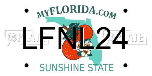 LFNL24 Florida License Plate
