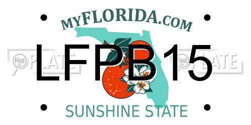 LFPB15 Florida License Plate