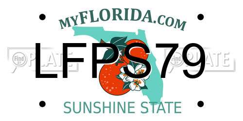 LFPS79 Florida License Plate