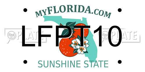 LFPT10 Florida License Plate
