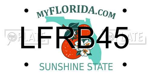 LFRB45 Florida License Plate