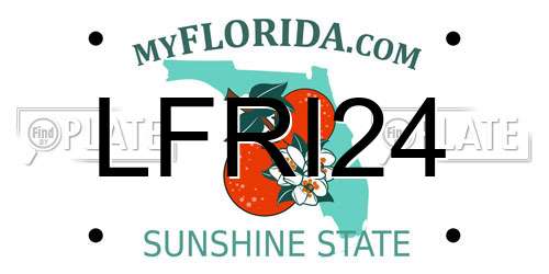 LFRI24 Florida License Plate