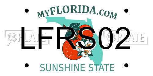 LFRS02 Florida License Plate