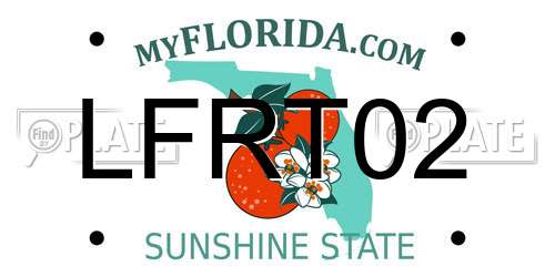 LFRT02 Florida License Plate