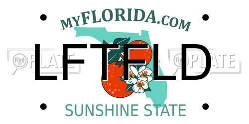 LFTFLD Florida License Plate
