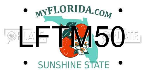 LFTM50 Florida License Plate