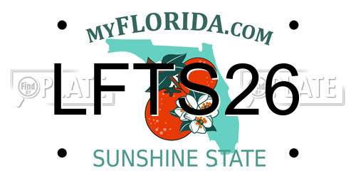 LFTS26 Florida License Plate