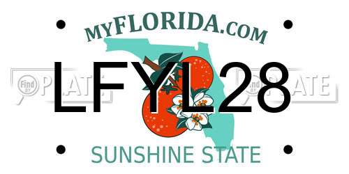 LFYL28 Florida License Plate