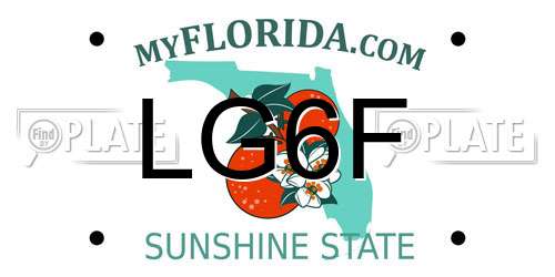 LG6F Florida License Plate