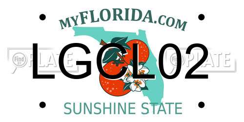 LGCL02 Florida License Plate