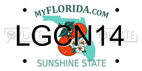 LGCN14 Florida License Plate