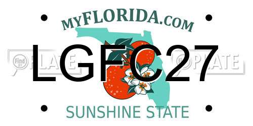 LGFC27 Florida License Plate