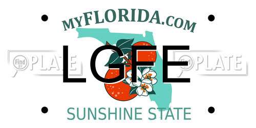 LGFE Florida License Plate