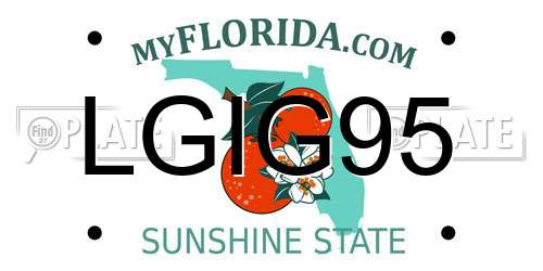 LGIG95 Florida License Plate