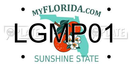 LGMP01 Florida License Plate