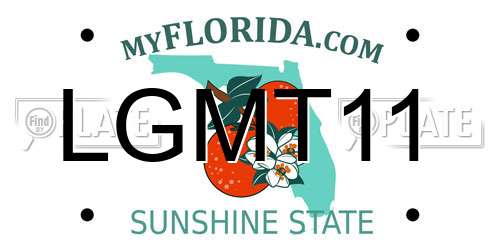LGMT11 Florida License Plate