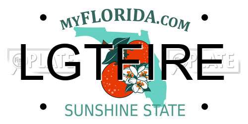 LGTFIRE Florida License Plate