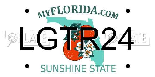 LGTR24 Florida License Plate