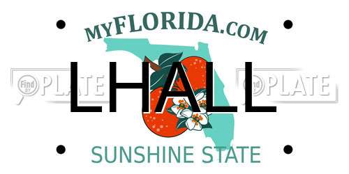 LHALL Florida License Plate