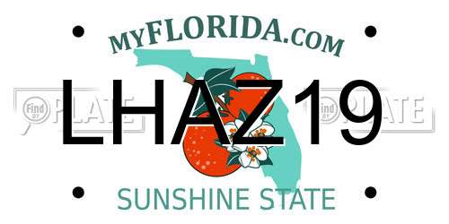 LHAZ19 Florida License Plate