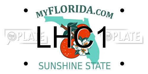 LHC1 Florida License Plate