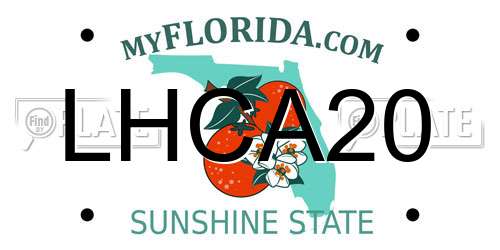 LHCA20 Florida License Plate