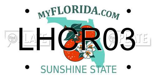 LHCR03 Florida License Plate
