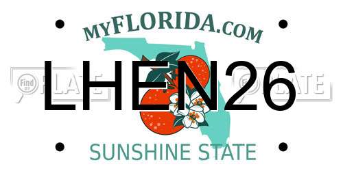 LHEN26 Florida License Plate