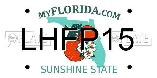 LHFP15 Florida License Plate