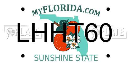 LHHT60 Florida License Plate