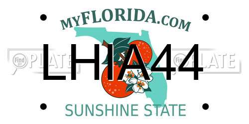 LHIA44 Florida License Plate