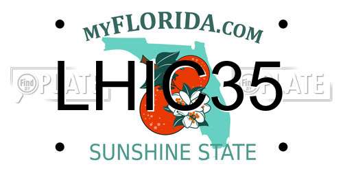 LHIC35 Florida License Plate