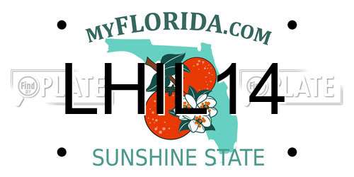 LHIL14 Florida License Plate