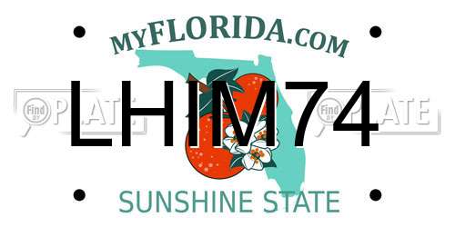 LHIM74 Florida License Plate