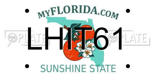 LHIT61 Florida License Plate
