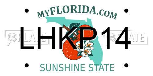 LHKP14 Florida License Plate