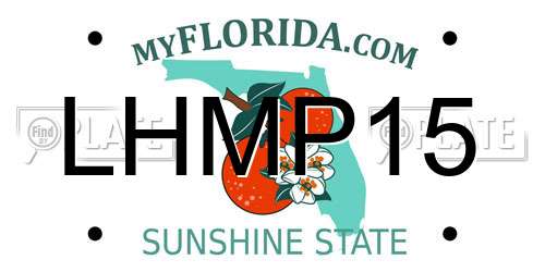 LHMP15 Florida License Plate