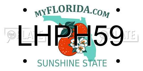 LHPH59 Florida License Plate