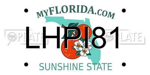 LHPI81 Florida License Plate