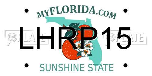 LHRP15 Florida License Plate