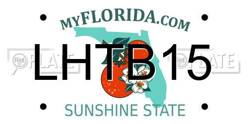 LHTB15 Florida License Plate
