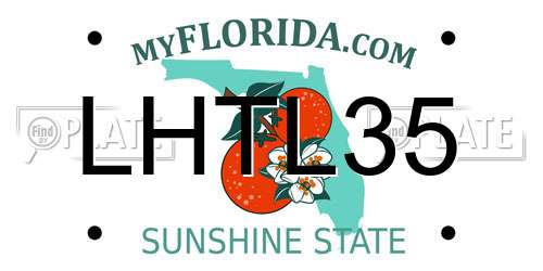 LHTL35 Florida License Plate