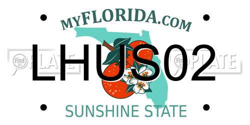 LHUS02 Florida License Plate